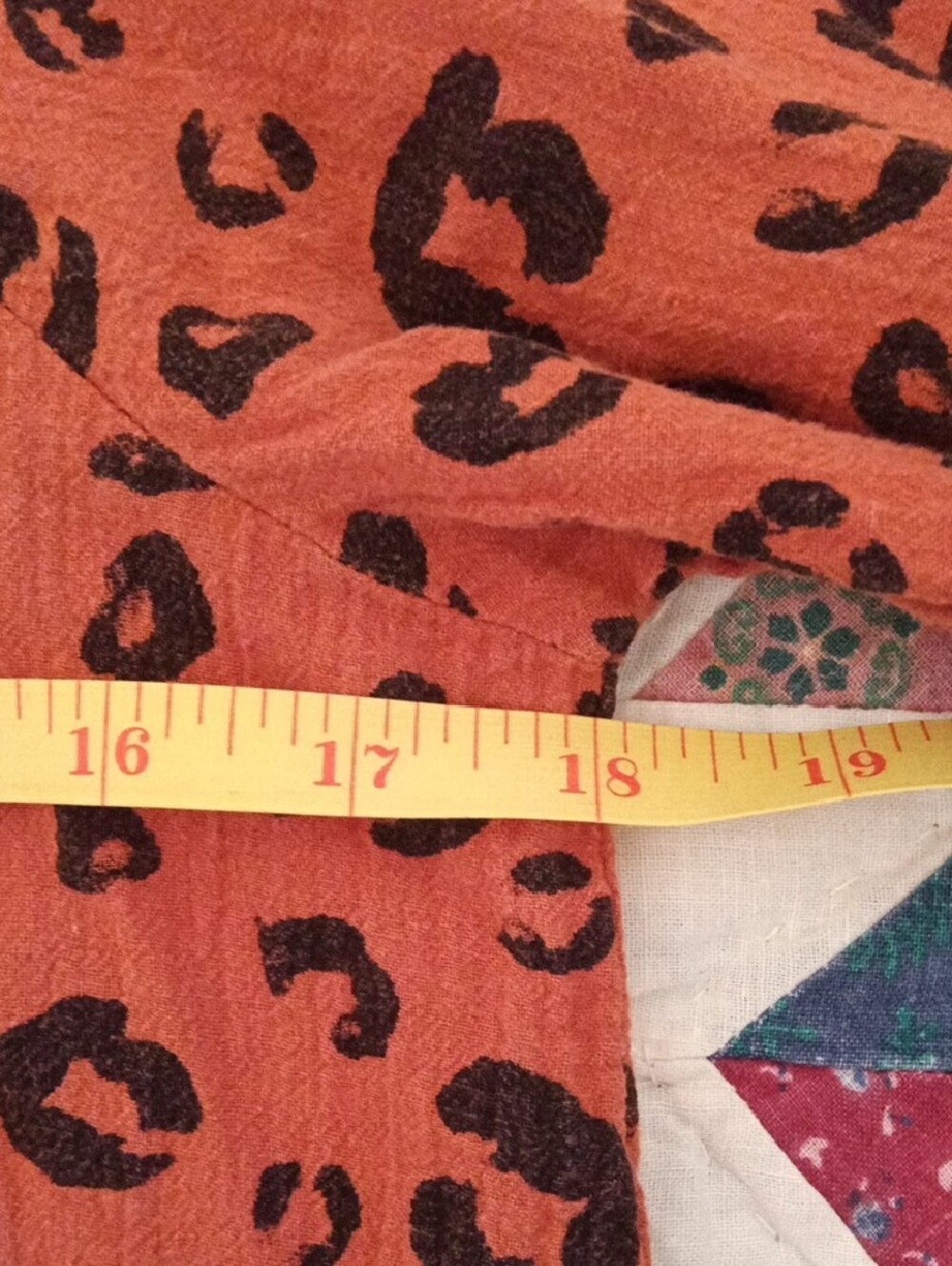 Source Unknown Rust Orange Leopard Print Long Sleeve Dress - Picture 3 of 7